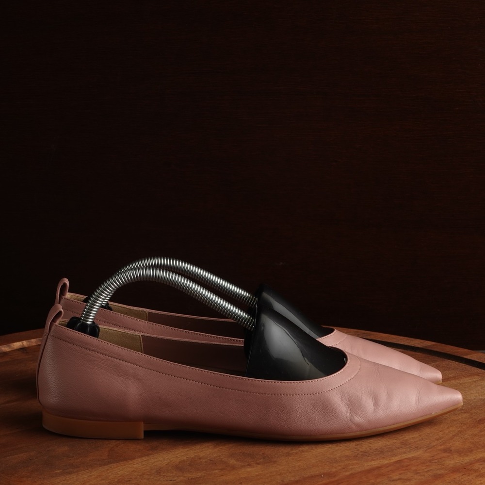 Everlane Flats Women SZ 7 Dusty Pink Leather Modern Business Casual Career Shoes